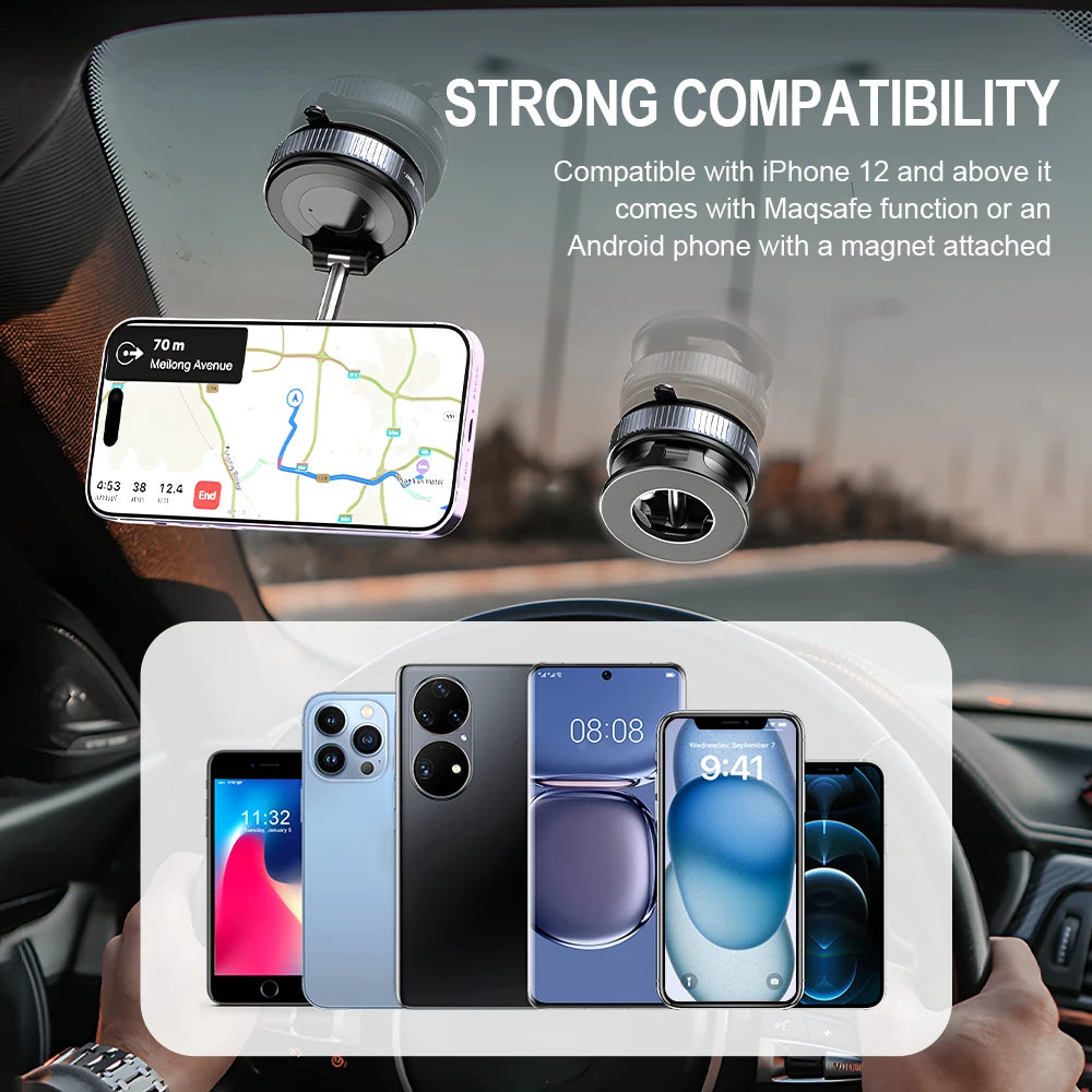 Magnetic Phone Holder Can Rotate 360 Degrees At Multiple Angles Adjustable And Foldable Design Super Strong Magnetic Force