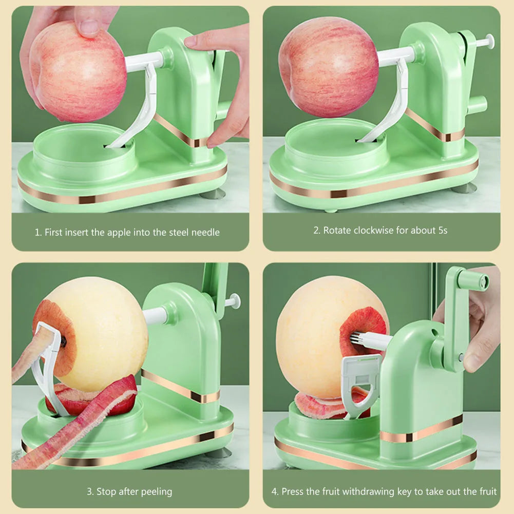 Hand Crank Apple Peeler Cutter Slicer Potato Peeler with Stainless Steel Blades Vegetable Fruit Peeling Machine Kitchen Gadgets