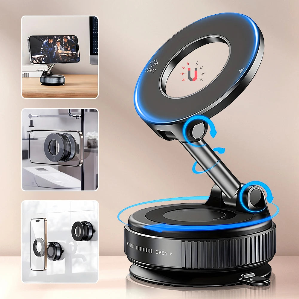 Magnetic Phone Holder Can Rotate 360 Degrees At Multiple Angles Adjustable And Foldable Design Super Strong Magnetic Force