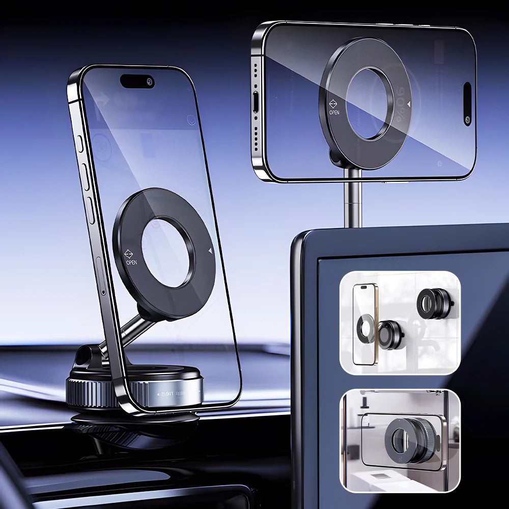 Magnetic Phone Holder Can Rotate 360 Degrees At Multiple Angles Adjustable And Foldable Design Super Strong Magnetic Force